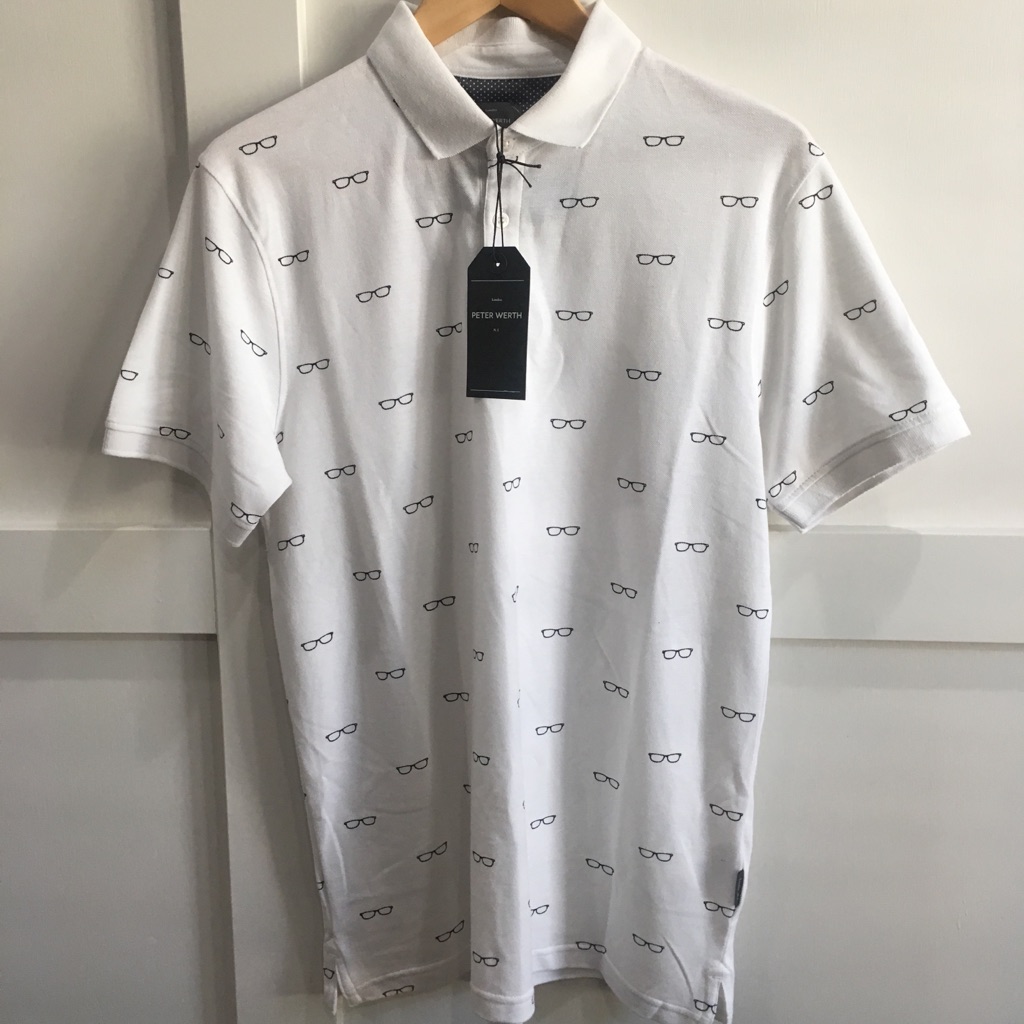 Brand Nwt  Peter Werth N1 White Polo Size S 65
